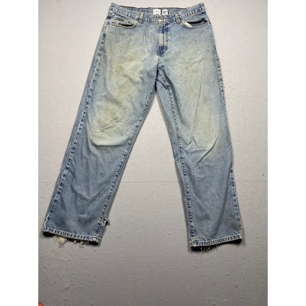Calvin Klein Jeans Denim 100% Cotton Light Wash Blue 34 Mens